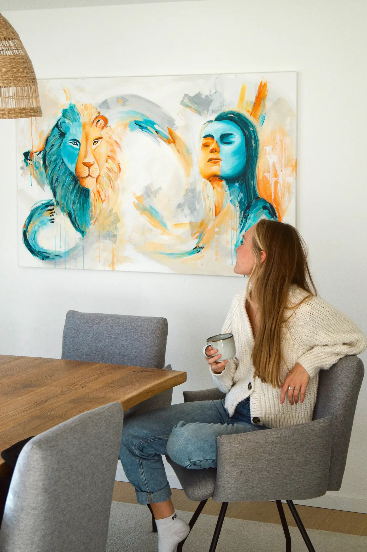 Marina Kosinski Kunst Malerei NEW MOMENTUM Portrait