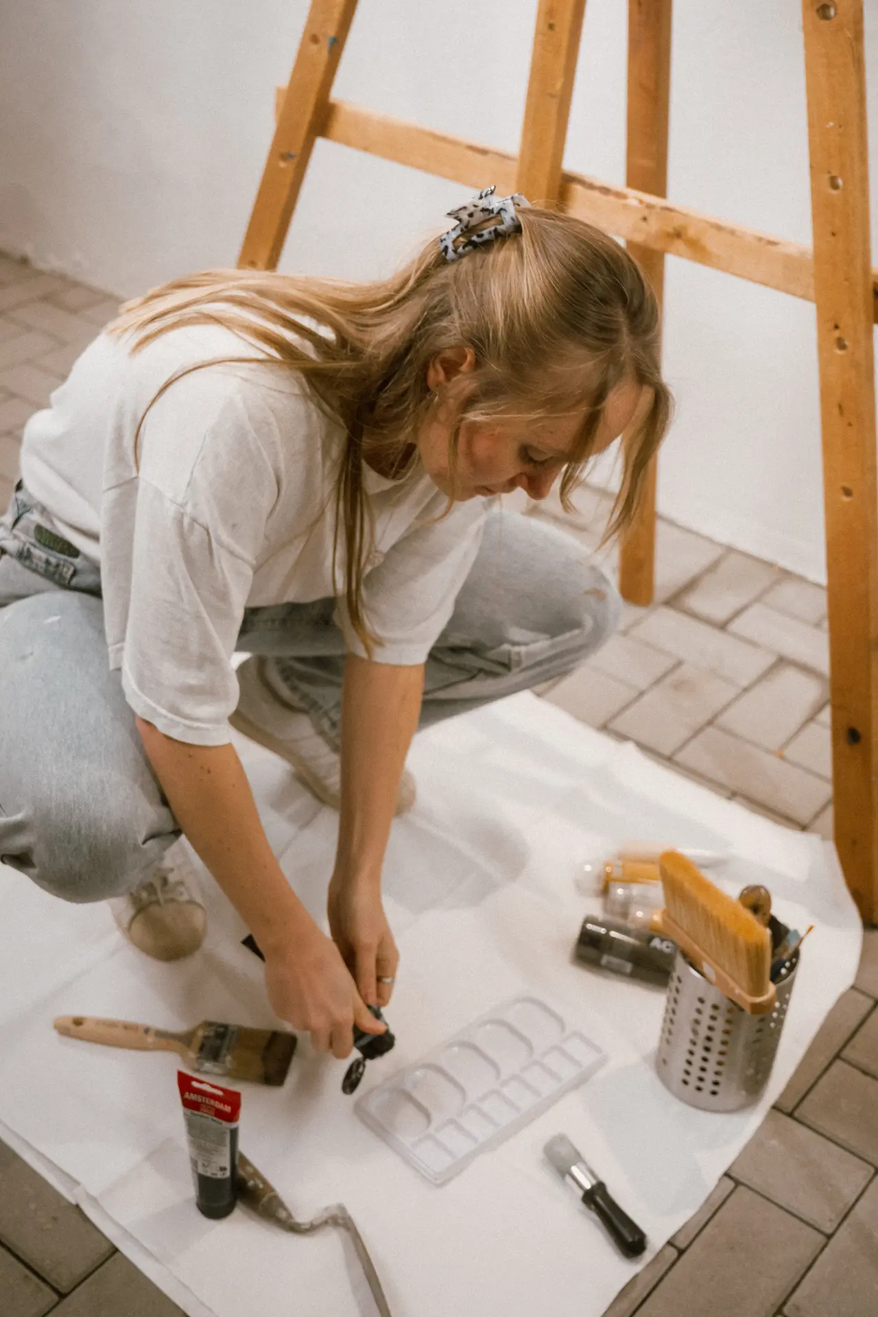 Marina Kosinski Künstlerin Design Münster Acryl Prozess