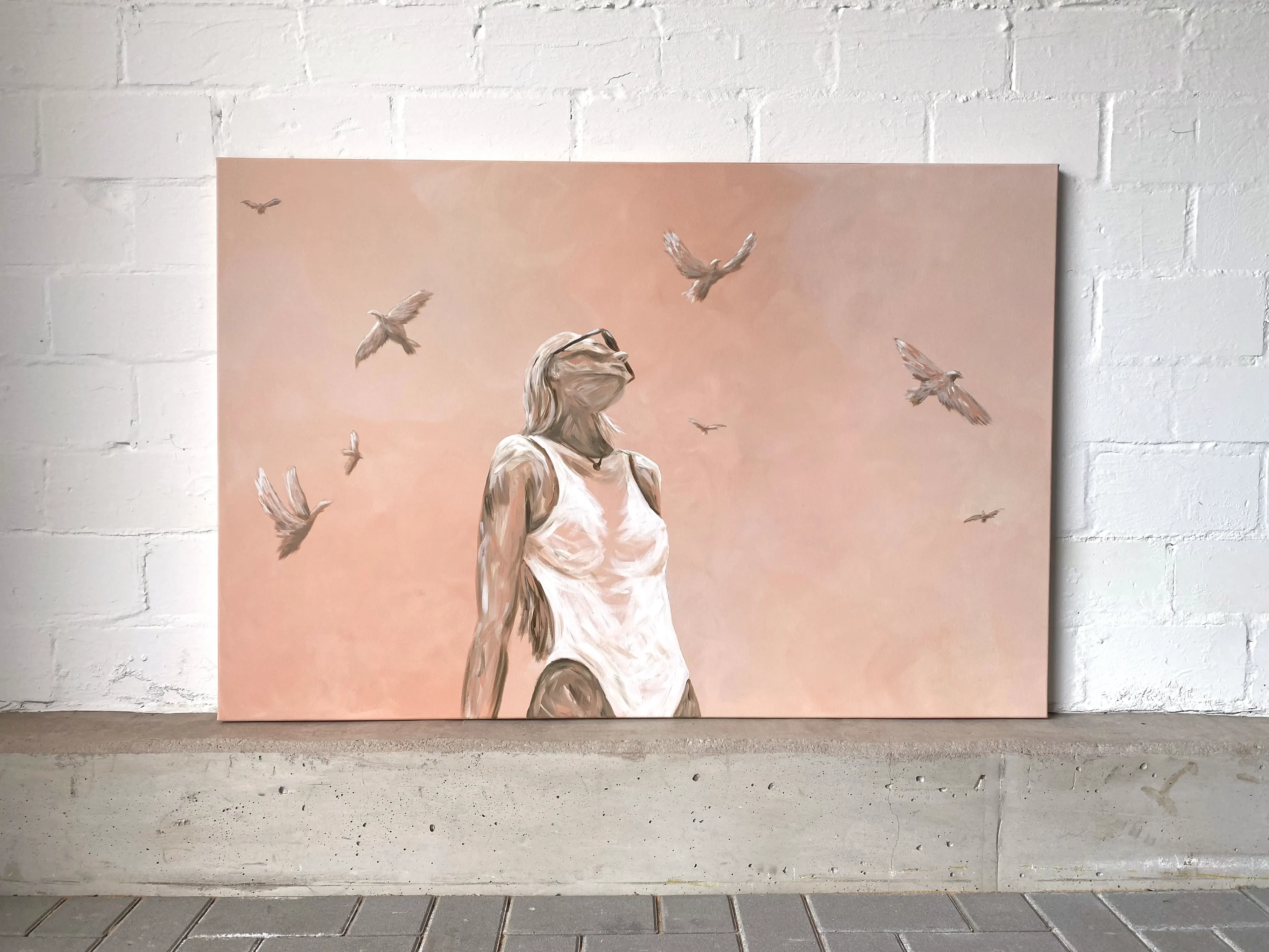 Marina Kosinski Künstlerin Münster Acrylmalerei And now I feel my freedom