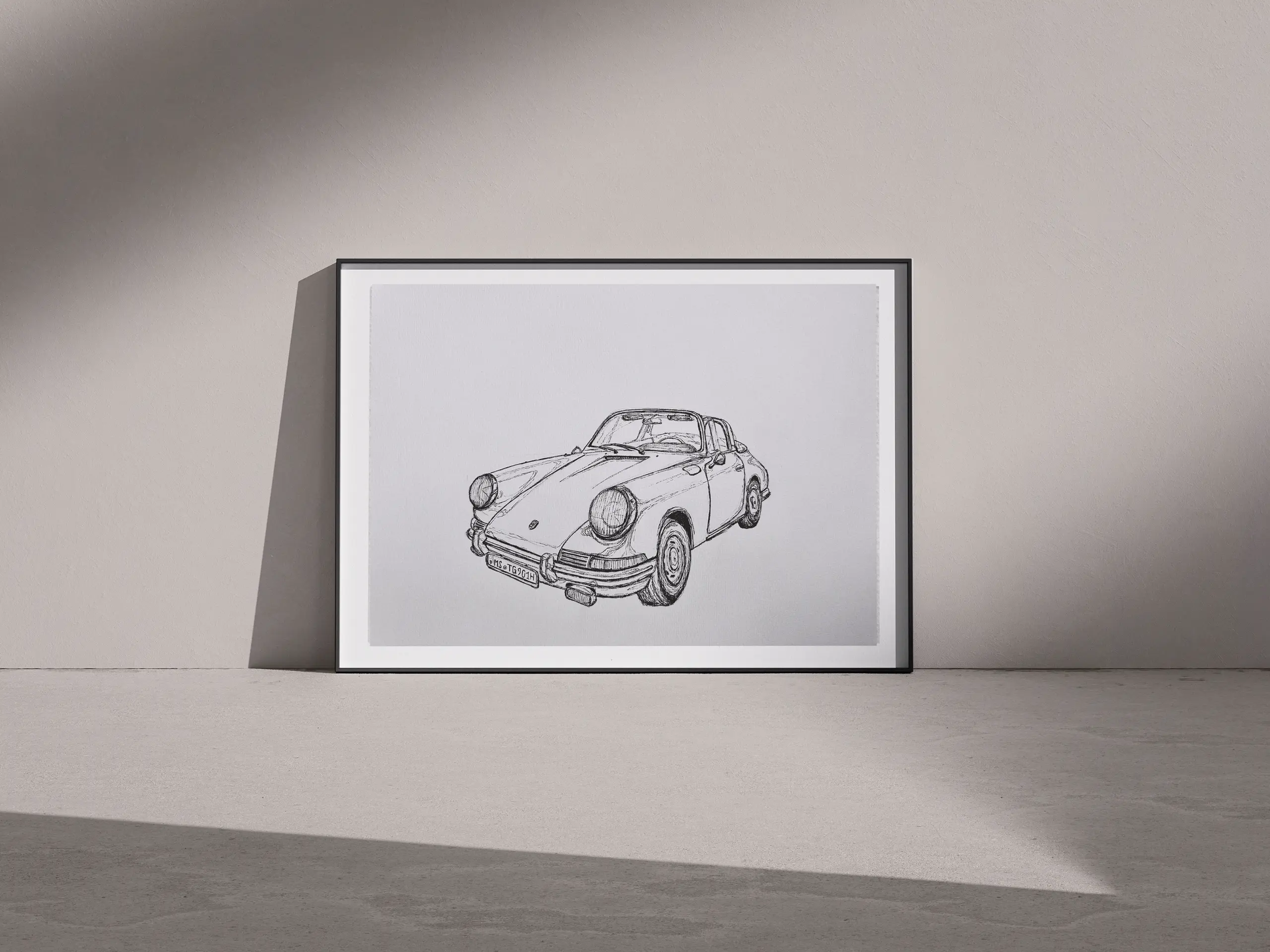 Marina Kosinski Künstlerin Münster Aquarell Porsche Targa