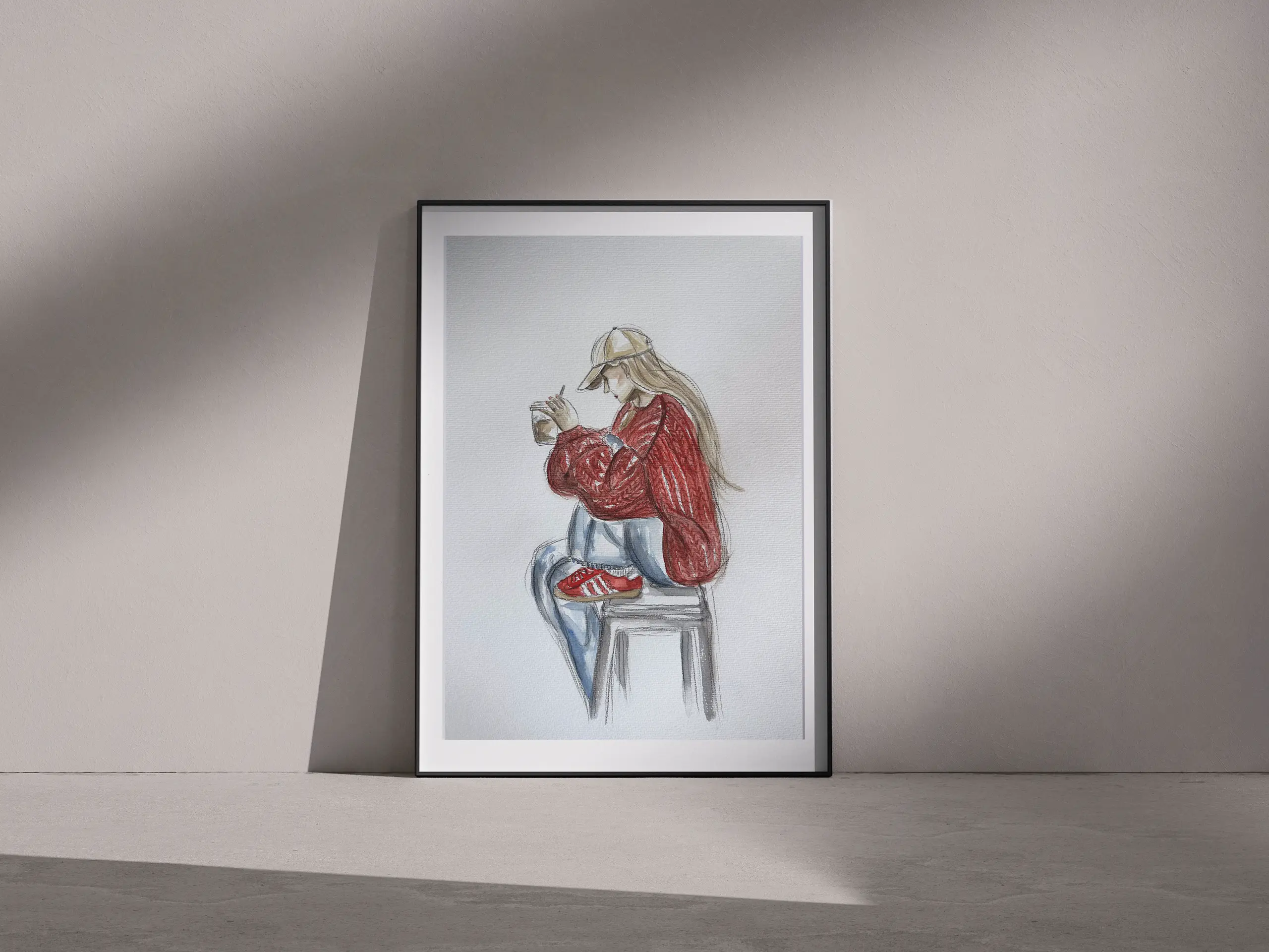 Marina Kosinski Künstlerin Münster Aquarell Porsche Coffee&Shoes