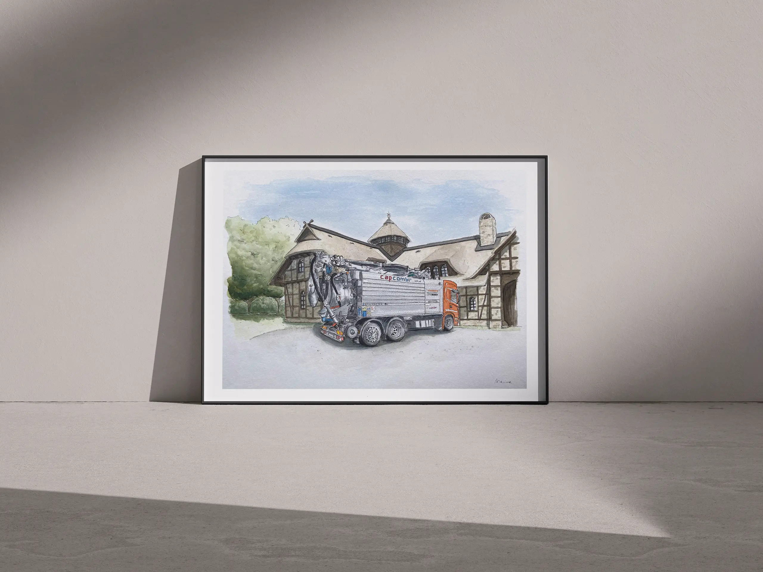 Marina Kosinski Künstlerin Münster Aquarell Warendorf Spühlfahrzeug